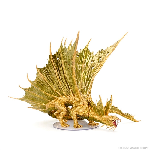 DnD - Icons of the Realms Premium DnD Figur - Adult Gold Dragon
